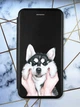 Чохол-книжка чорний з малюнком на Motorola Moto G72 Мордочка (принт 121) - зображення 1