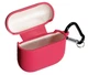 Чехол Nik (with fibra) с карабином для AirPods Pro 2 cherry - изображение 2