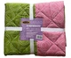 Покрывало двустороннее стеганное Zastelli Bubble Green/Bubble Plum бязьi 140х220 - изображение 1
