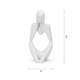 Статуэтка MBM HOME "Мыслитель" DH-ST-16-2 WHITE Белая - изображение 4