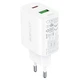 Сетевое зарядное устройство Acefast A25 1 USB/ 1 Type-C 3A 20W PD QC белое - изображение 3