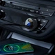 Автомобильное зарядное устройство Acefast B7 c дисплеем 2 USB 5A 45W QC черное - изображение 2