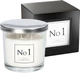 Ароматична свічка Bispol в скляному свічнику з металевою кришкою Premium Fragranced Candle №1 (snp100-001) - изображение 1