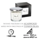 Ароматична свічка Bispol в скляному свічнику з металевою кришкою Premium Fragranced Candle №1 (snp100-001) - изображение 9