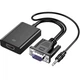Адаптер Erston VGA Male - HDMI Female with 3.5 mm&USB cable (PCZ-2012) - зображення 1
