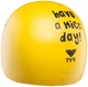 Шапочка для плавания TYR Have A Nice Day Silicone Swim Cap Onesize Yellow - изображение 2