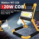 Фонарь прожектор Watton WT-328 20W, светодиодный аккумуляторный переносной прожектор на подставке c Powerbank - изображение 11