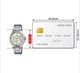 Женские часы с минеральным стеклом Casio LTP-V300D-1A2UDF Черные с серебристым - изображение 5