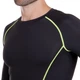 Костюм компрессионный мужской лонгслив и брюки LIDONG LD-1001-LD-1201 (полиэстер, лайкра, 2XL, Черный-салатовый) (LD-1001-LD-1201_Черный-салат) - изображение 4