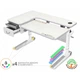 Парта Mealux Woodville Multicolor TG Energy (BD-850 TG/MC Energy) - зображення 5