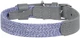 Ошейник для собак из кожи и восстановленного хлопка WAUDOG Classic M 20 мм х 30-39 см Серый (589211Collar) - изображение 2