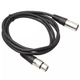 Кабель для микрофона Manchez T50 XLR (папа) - XLR (мама) 2м Black (3_02466) - изображение 1