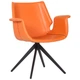 Крісло для ресторанів Vert orange leather 860*720*680 Сталь/Шкіра, колір чорний/помаранчевий AMF - зображення 1