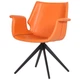 Крісло для ресторанів Vert orange leather 860*720*680 Сталь/Шкіра, колір чорний/помаранчевий AMF - зображення 2