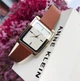 Женские часы ANNE KLEIN AK/2706CHHY Золото\Коричневый с прямоугольным корпусом - изображение 1