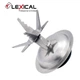 Кухонний блендер 2в1 з кавомолкою Lexical LBL-1508 600 W потужний з металевим ножем та скляною колбою - зображення 4