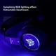 Ігрові навушники Onikuma K9 з мікрофоном та LED RGB підсвічуванням котячі вушка провідні Black - зображення 12