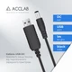 Кабель питания ACCLAB USB to DC 5.5 х 2.5 мм 12 В 1 A 1 м Черный (1283126552847) - изображение 4
