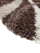 Пушистый ковер Super lux shaggy 2х3 м. Овал DARK BROWN 7368A - изображение 3