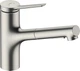 Змішувач для кухні Hansgrohe Zesis M33, довж.виливу - 219мм, витяжний, 1важіль, KM150, сталь (74800800) - изображение 1