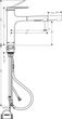 Змішувач для кухні Hansgrohe Zesis M33 160 2jet з витяжним зливом sBox Lite, Chrome (74804000) - изображение 3