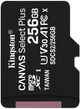 Kingston microSDXC 256GB Canvas Select Plus Class 10 UHS-I U3 V30 A1 (SDCS2/256GBSP) - изображение 1