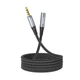 Аудiокабель HOCO UPA20 3.5 audio extension cable male to female (L=1M) Metal Gray (6931474762153) - изображение 6