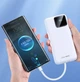 Зовнішній портативний аккумулятор Power Bank Remax 20000 mah RPP-513 з швидкою зарядкою White - зображення 5