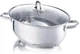 Жаровня овальна Fissler Ø 38 см, 8,8 літра нержавіюча сталь без покриття зі скляною кришкою - зображення 3