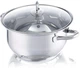 Жаровня овальна Fissler Ø 38 см, 8,8 літра нержавіюча сталь без покриття зі скляною кришкою - зображення 5