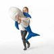 Мягкая игрушка IKEA BLAVINGAD синий кит, 100 см 005.221.13 - изображение 2