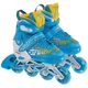 Роликовые коньки Zelart Banwei 168 с защитой размер 31-34 Light Blue-Yellow - изображение 2