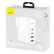 Мережевий зарядний пристрій 100W Baseus Quick GaN2 Pro QC4.0+PD3.0 2USB+2Type-C 5A + кабель Baseus Type-C to Type-C 100W 20V/5A 1м White (CCGAN2P-L02) - зображення 14