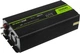 Інвертор GREEN CELL INV17 24В/230В 500Вт/1000Вт Чиста синусоїда - зображення 2