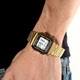 Чоловічий наручний годинник Casio A178WGA-1ADF Жовте золото\білий екран електронні - зображення 3