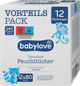 Вологі дитячі серветки Babylove Sensitive 12уп*80 шт - зображення 3