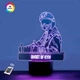 3D ночник "Призрак Киева" (УВЕЛИЧЕННОЕ ИЗОБРАЖЕНИЕ) подарочная упаковка + 16 цветов + пульт ДУ + сетевой адаптер&nbsp;+ батарейки (3ААА) &nbsp;3DTOYSLAMP - изображение 1