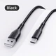Кабель USAMS U68 USB - Type-C для передачі даних та заряджання 2A data cable 1000mm чорний (SJ501USB01) - зображення 3