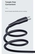 Кабель USAMS U68 USB - Type-C для передачі даних та заряджання 2A data cable 1000mm чорний (SJ501USB01) - зображення 6