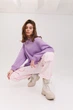 Жіночий теплий світшот ONIOS Freerisen Oversize Лавандовий L-XXL 983301 - зображення 10