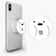 Попсокет (Popsockets) держатель для смартфона Белый медведь Вся правда о медведях (We Bare Bears) (8754-2662-WT) Белый - изображение 1