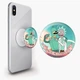 Попсокет (Popsockets) держатель для смартфона Рик Санчез Рик и Морты (Rick Sanchez Rick and Morty) (8754-2943-WT) Белый - изображение 1