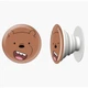 Попсокет (Popsockets) держатель для смартфона Грызли Вся правда о медведях (We Bare Bears) (8754-2663-WT) Белый - изображение 4