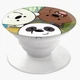 Попсокет (Popsockets) держатель для смартфона Вся правда о медведях (We Bare Bears) (8754-2669-WT) Белый - изображение 3