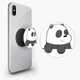 Попсокет (Popsockets) держатель для смартфона Вся правда о медведях (We Bare Bears) (8754-2903-BK) Черный - изображение 1