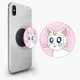 Попсокет (Popsockets) держатель для смартфона Луна Кошки Сейлор Мун (anime Sailor Moon Cats) (8754-2919-BK) Черный - изображение 1