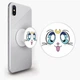 Попсокет (Popsockets) держатель для смартфона Луна Кошки Сейлор Мун (anime Sailor Moon Cats) (8754-2921-WT) Белый - изображение 1