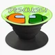 Попсокет (Popsockets) держатель для смартфона Аммонг Асс (Among U Амонг Ас Зеленый) (8754-2588-BK) Черный - изображение 3