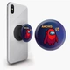 Попсокет (Popsockets) держатель для смартфона Аммонг Ас (Among Us) (8754-2411-BK) Черный - изображение 1