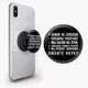 Попсокет (Popsockets) держатель для смартфона ИСТИНА (8754-2055-BK) Черный - изображение 1